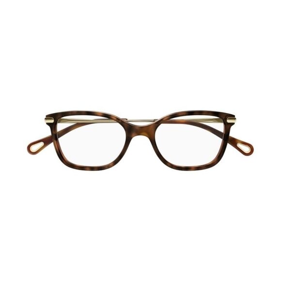 NEW  CHLOE EYEGLASSES HAVANA GOLD WOMEN EYEWEAR CHLOE CH0059OA 001 - Picture 2 of 3
